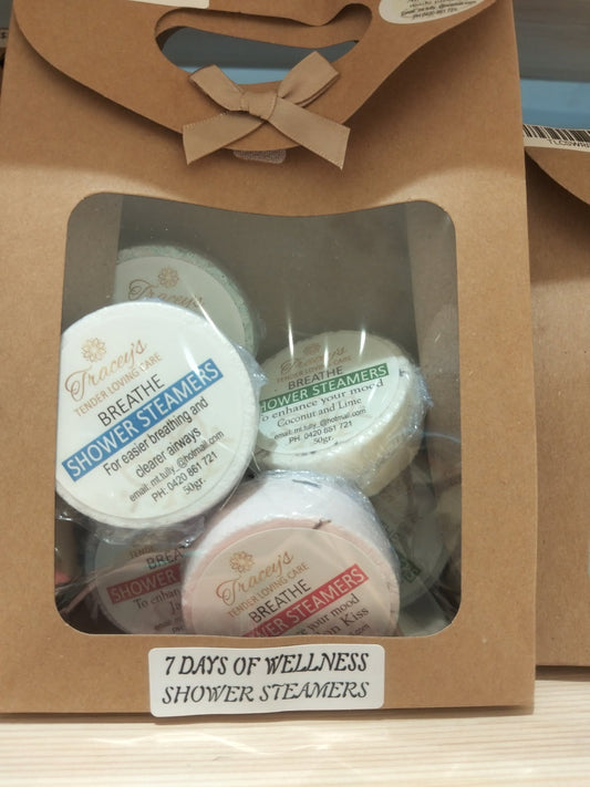 7 days of wellness shower steamer pack